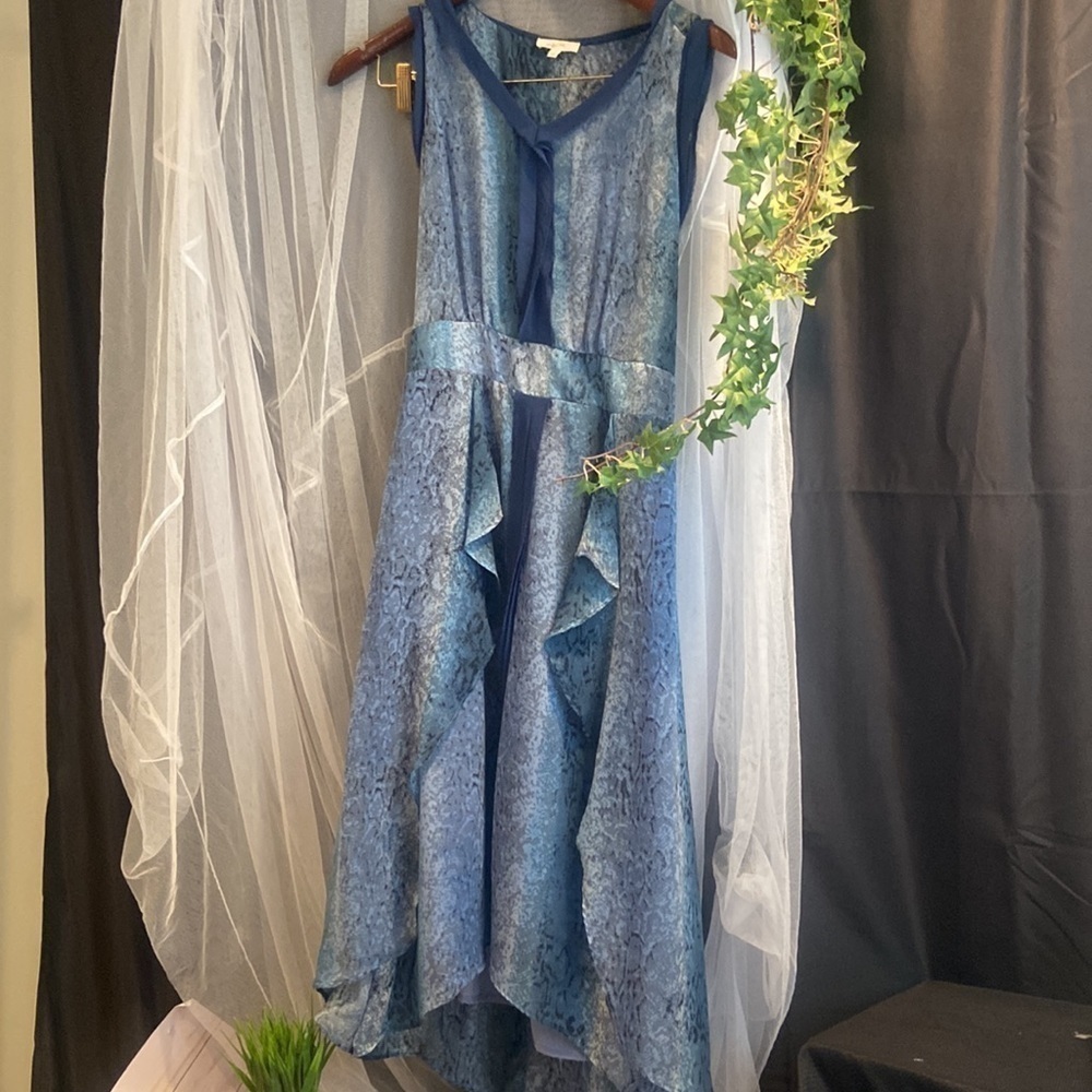 Mystree Boho Layered Maxi Silky Dress - Picture 1 of 10